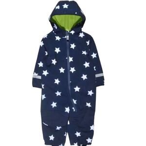 New Topolino Blue with Stars 18 month rain snowsuit